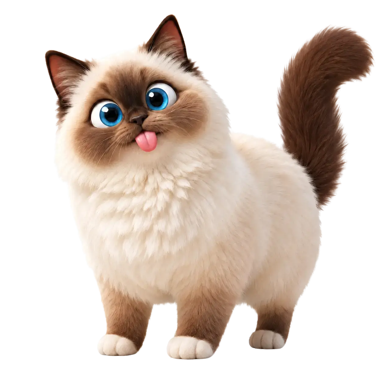 Удивлённый серый котик